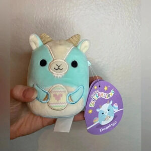 NWT Domingo The Goat Squishmallow Easter Edition Blue 4”